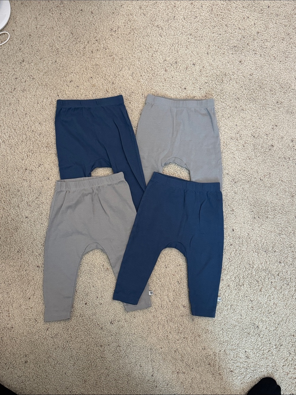 The Honest Company Baby pants Set - Navy & Light Gray